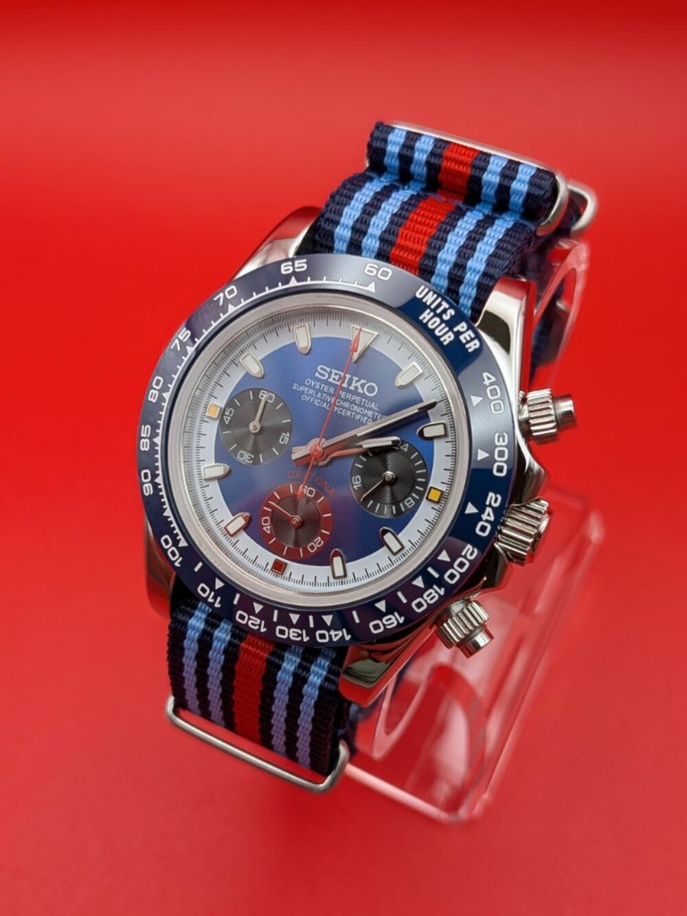 Seiko MOD | Martini Inspired Chronograph | VK63 quartz movement - Picture 2 of 12